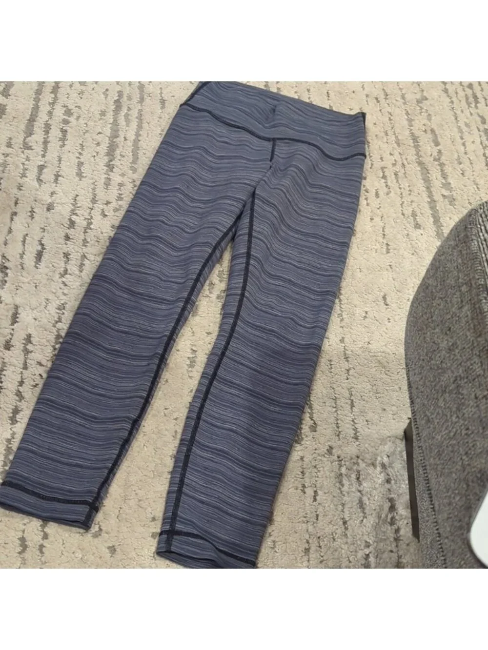 Lululemon High Times Pant *Luxtreme Cyber Stripe Deep Coal Black